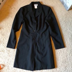 Long blanket jacket black for women 7/8